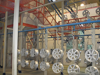 Powder Coating for Automobile Wheels